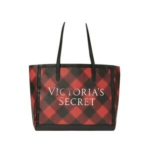 New Victoria’s Secret Black Friday 2021 Weekender Tote Bag in Black & Red Check